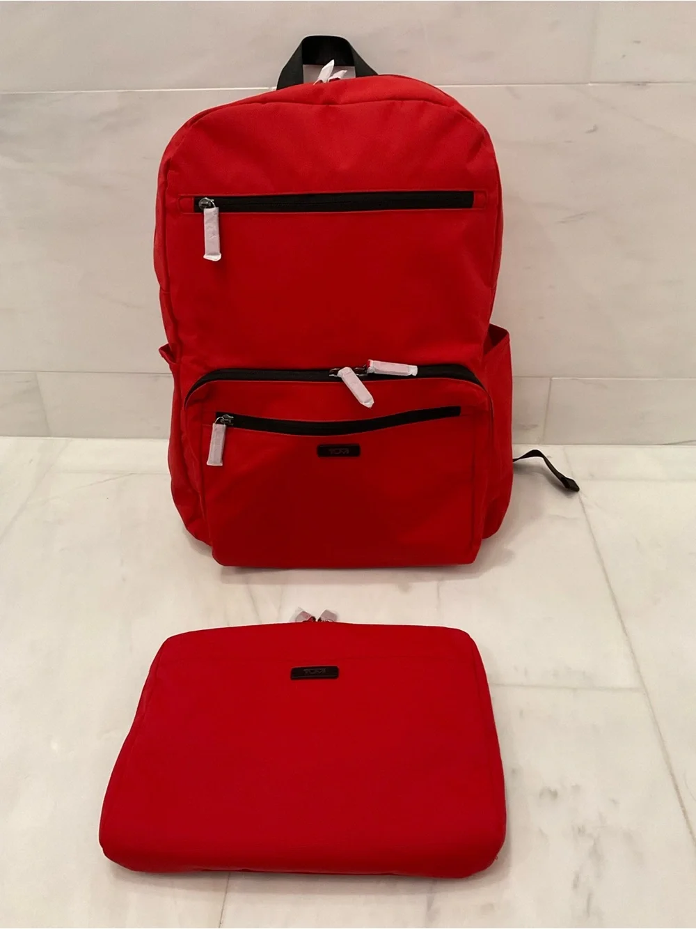 NEW TUMI Voyageur JUST IN CASE Packable 17.0” Backpack - TUMI RED